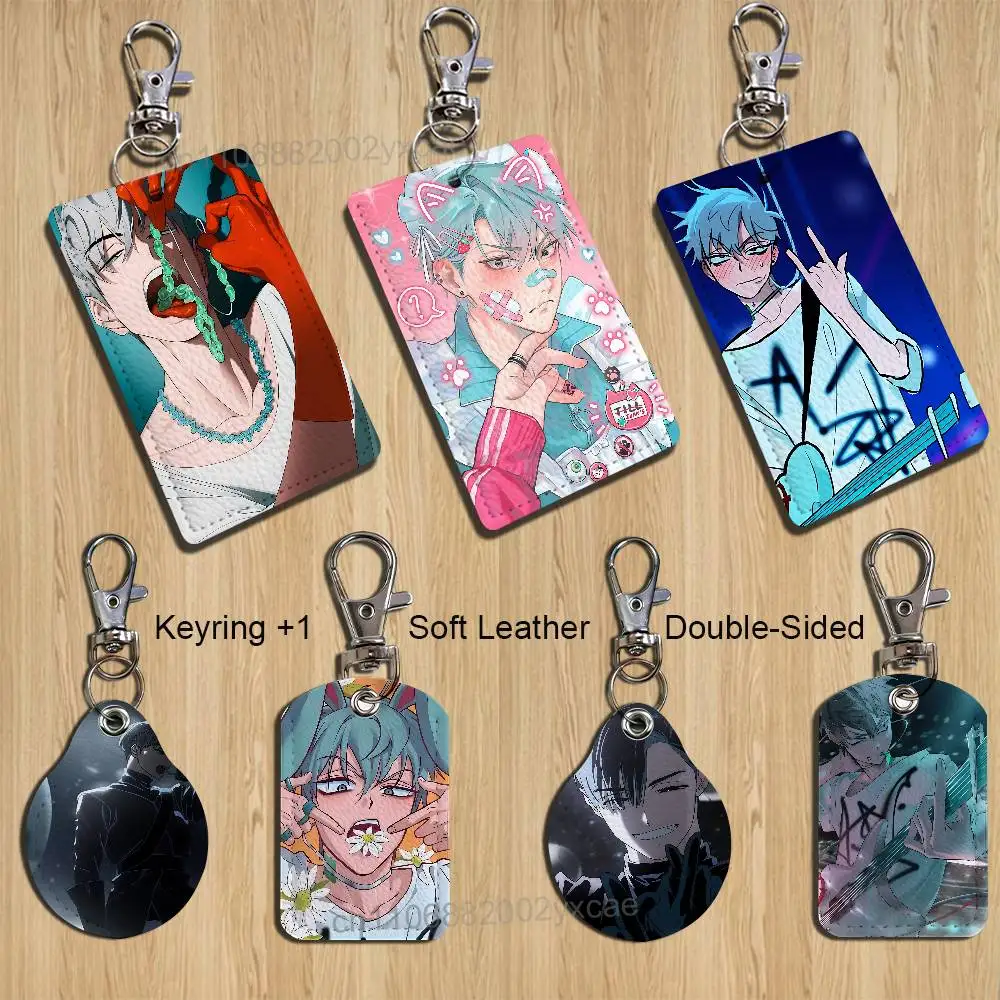 

Youthful charm Till Alien Stage Cartoon Singer Anime Card Keychain Fashion Pendant Bag ID Door Card Case Bus Card Cute Adult