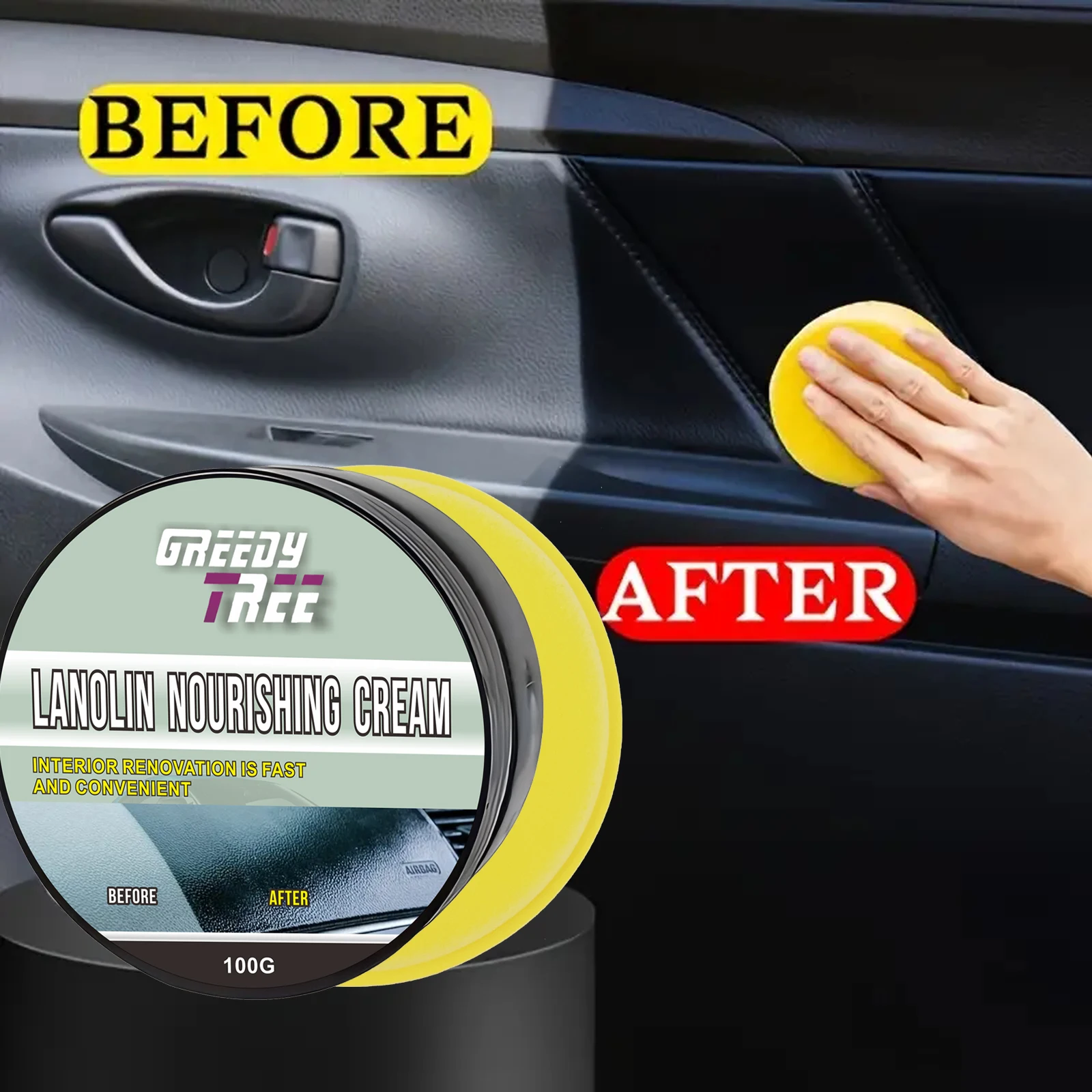 Car Plastic Renovation, Crystal Plated Wax, Repair Bumper Scratches, Car Interior Shell Becomes Black, Repair Plastic And Leathe image 2