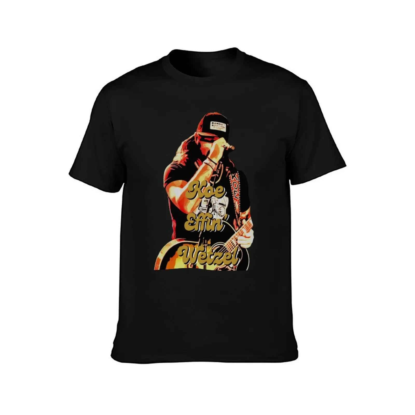 Koe Effins Wetzel T-Shirt, Summer Casual Cotton Tee, Oversized Streetwear Tops, Vintage Graphic Print, Loose Fit Short Sleeve