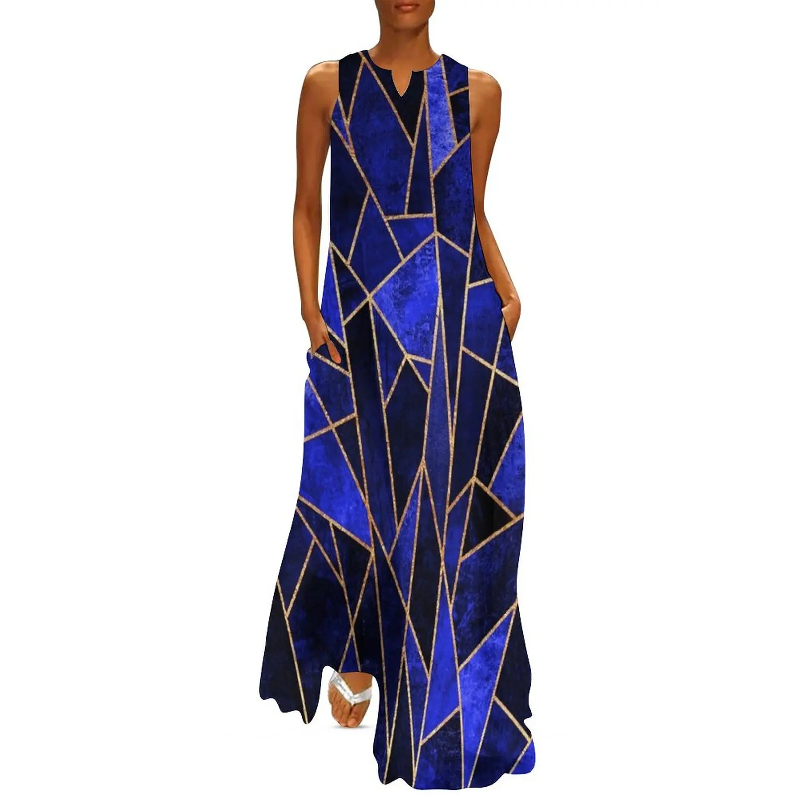 Shattered Sapphire Long Dress women's evening dresses luxury women's party dress evening prom summer dresses ladies 2025