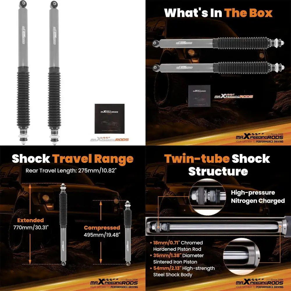 

Подходит для задних амортизаторов 0-3,5 дюйма для Toyota Tundra 2007-2021 RWD 4WD, серии G1