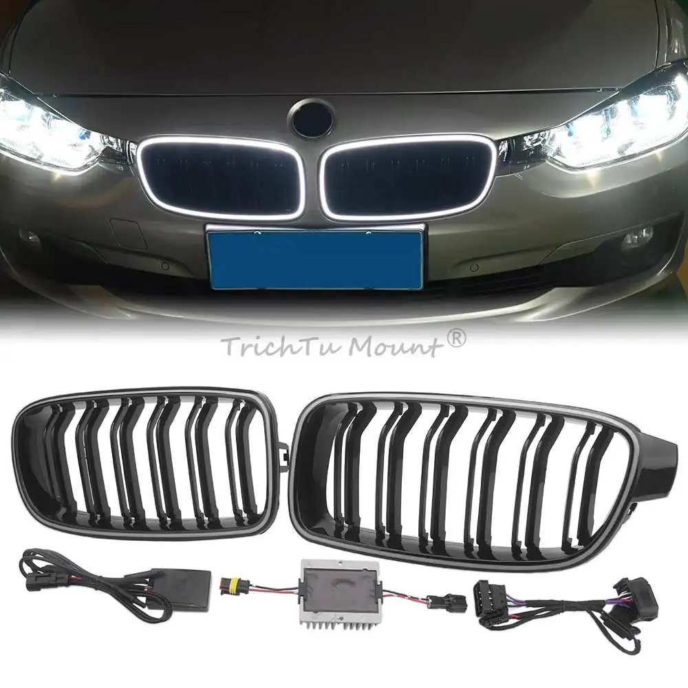 

Auto Parts Front Grill Lights With Start-up Animation Bumper Grille For 2012-2018 BMW F30 F31 320i 328d 330e 335i 340i 3-Series