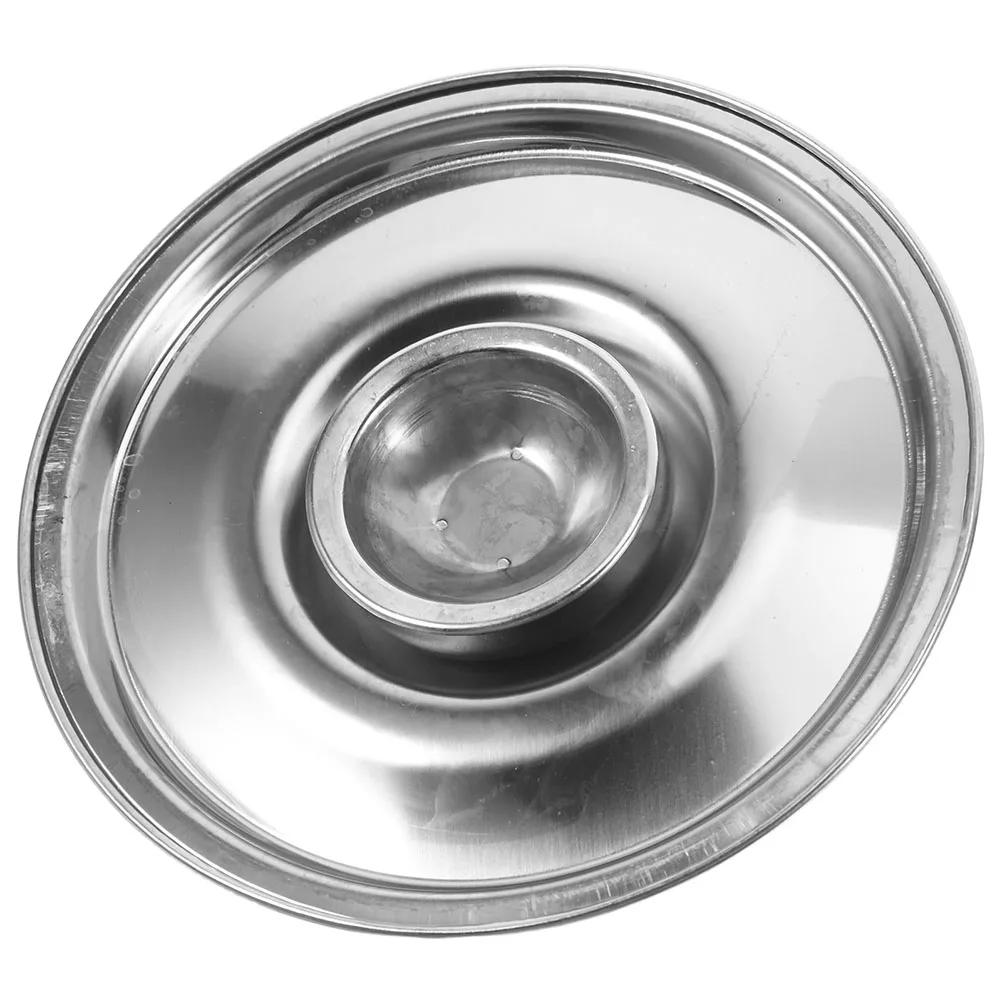 

Stainless Steel Bowl Lid Mini Cooker Cooking Pot Cover Pan with Knob Cookware Replacement Round