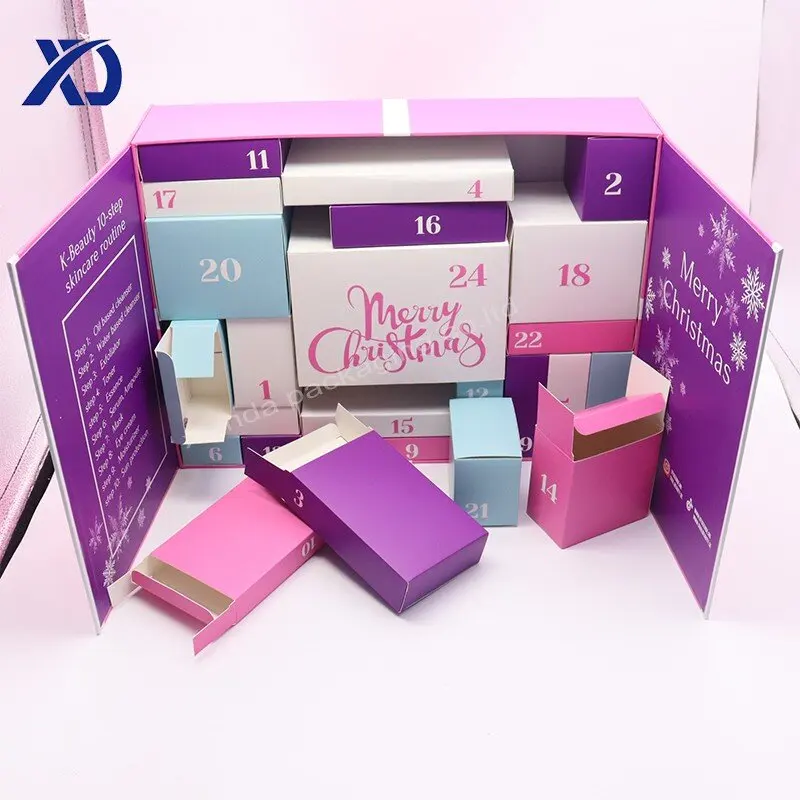 Customization.New Festive Surprise Christmas Countdown Advent Calendar Box Crystal Ramadan Gifts Christmas Advent Calender Box C