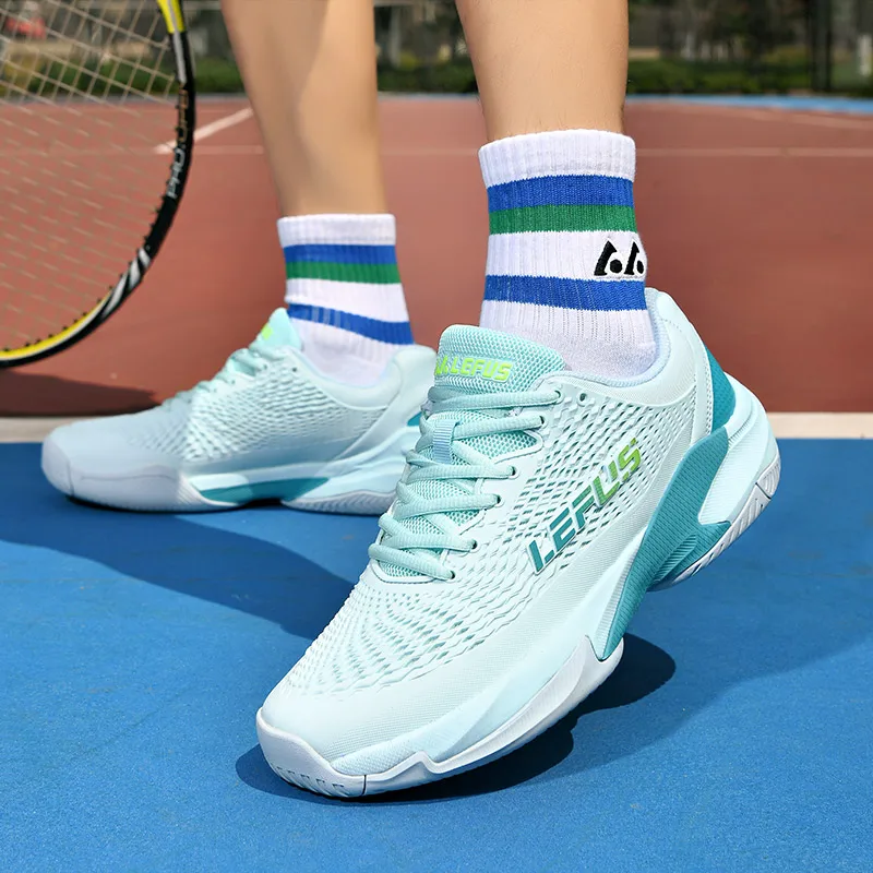 Men's and Women's Professional Tennis Shoes, Comfortable Outdoor Fitness, Badminton, Fashionable Volleyball Training Shoes