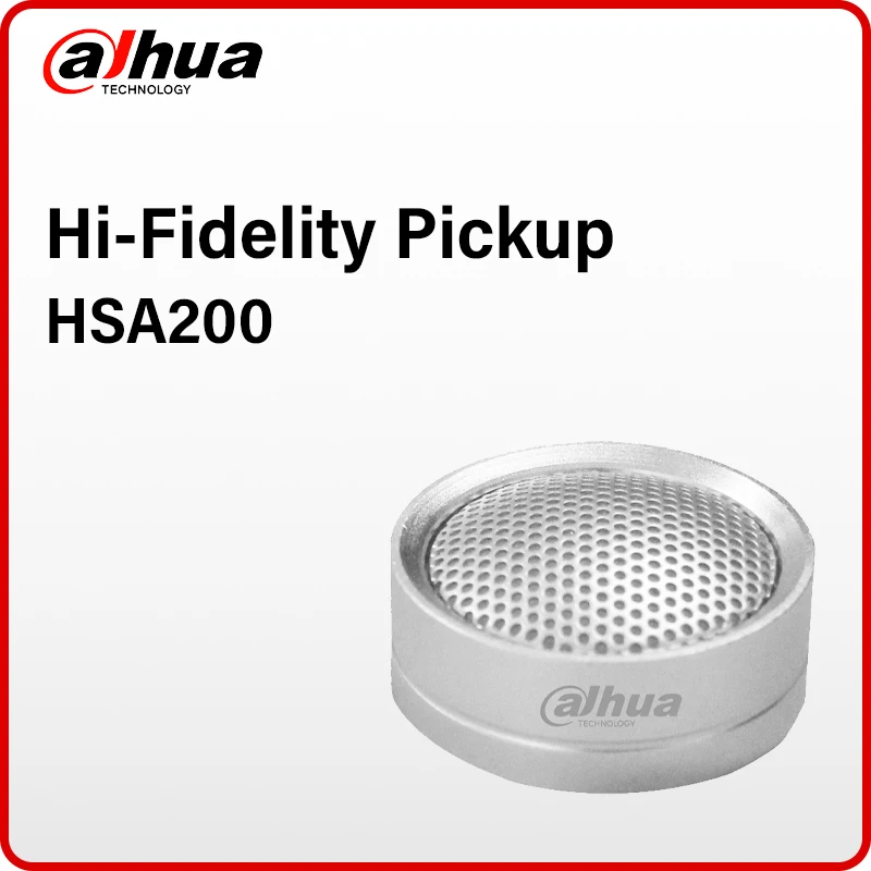 Dahua Hi-fidelity Pickup HSA200 High Sensitivity All Directional Microphone Head IP Camera Aluminum Sound Acquisition10~70 m2