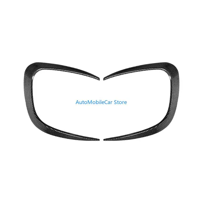 G8TE Exterior Accent Side Trim Pair for F55 F56 F57 Models, ABS Front Bumper Surround, Adhesive Cover for Daily Detail