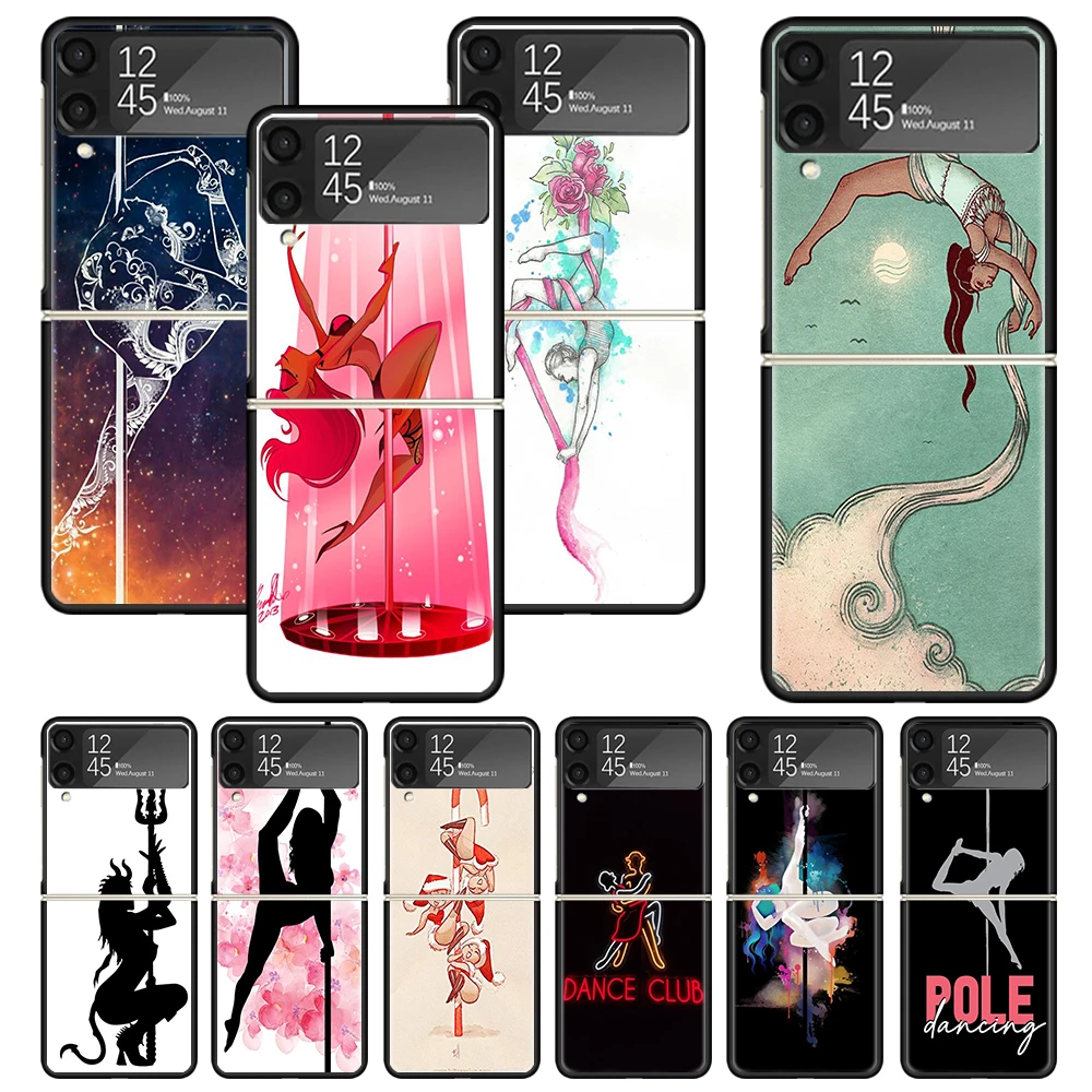 Pole Dancer Dancing Zflip4 Zflip5 Phone Case For Samsung Z Flip3 Flip4 Flip5 5G ZFlip 4 5 3 Cover Cellphone Shell Fundas