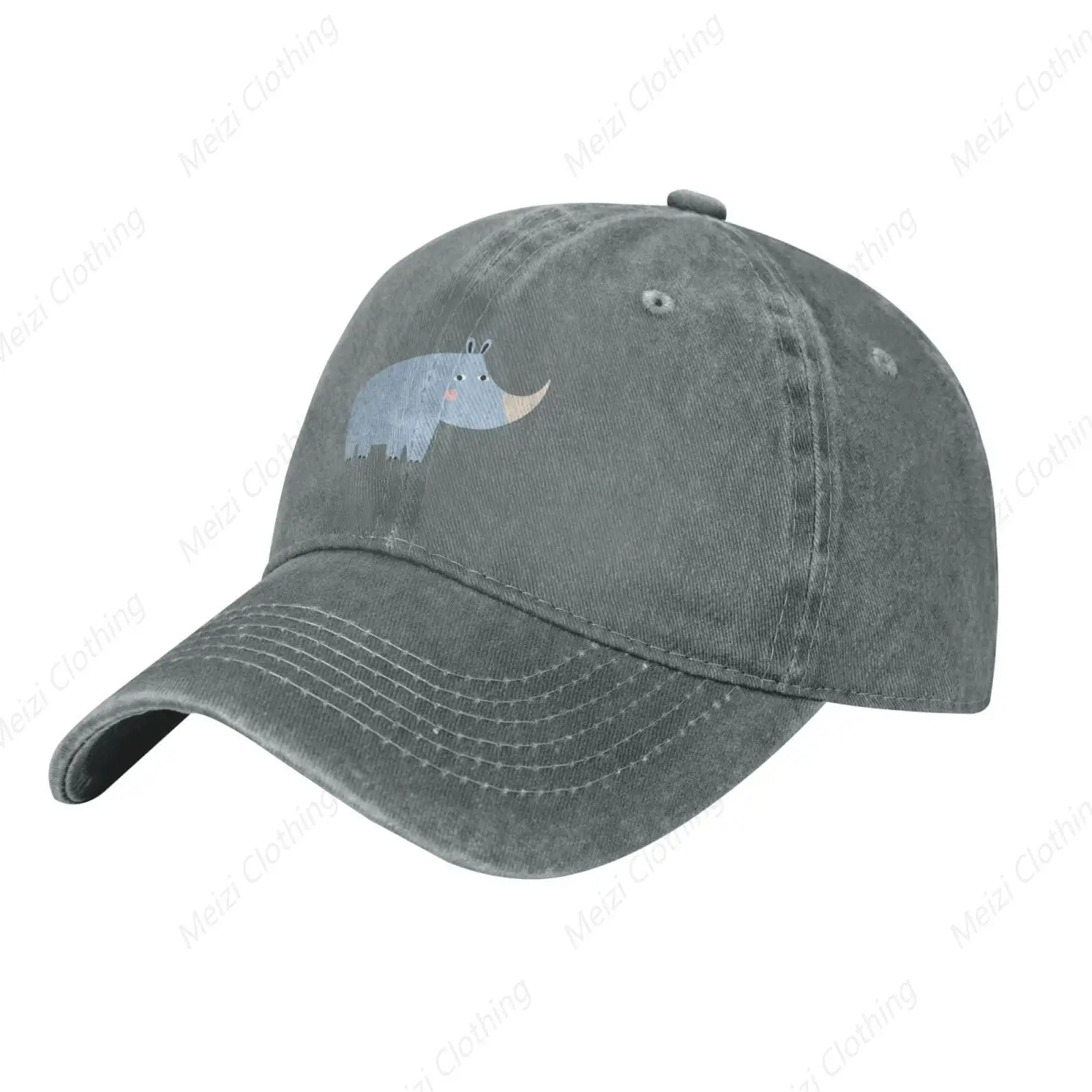 

Cute African Rhino Truck Hat Men's and Women's Cowboy Baseball Hat Gift Golf Dad Hat