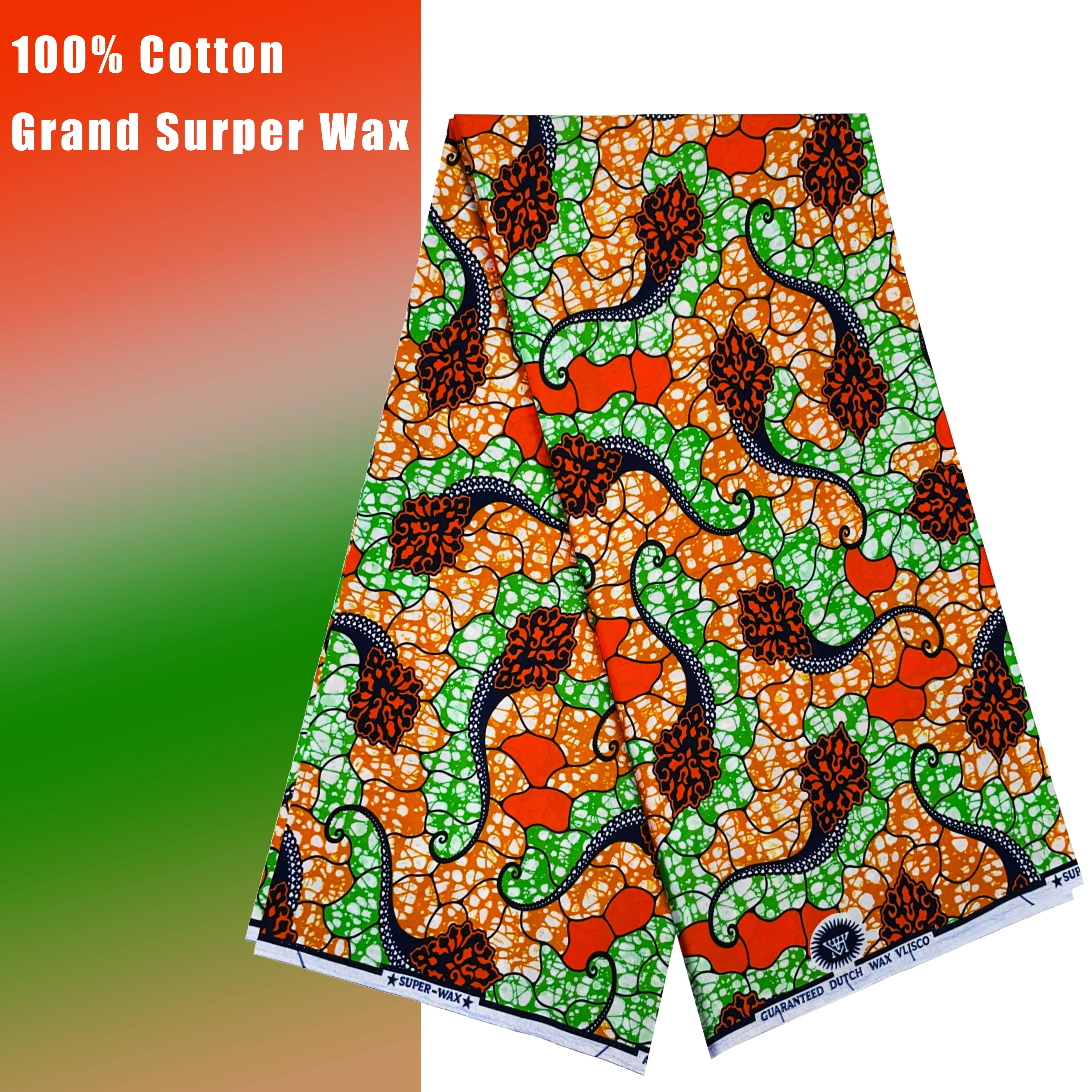 أزياء الشمع الناعم المطبوع 100٪ نسيج أنقرة القطن حقيقية أصيلة جديدة حار بيع فستان الزفاف المواد