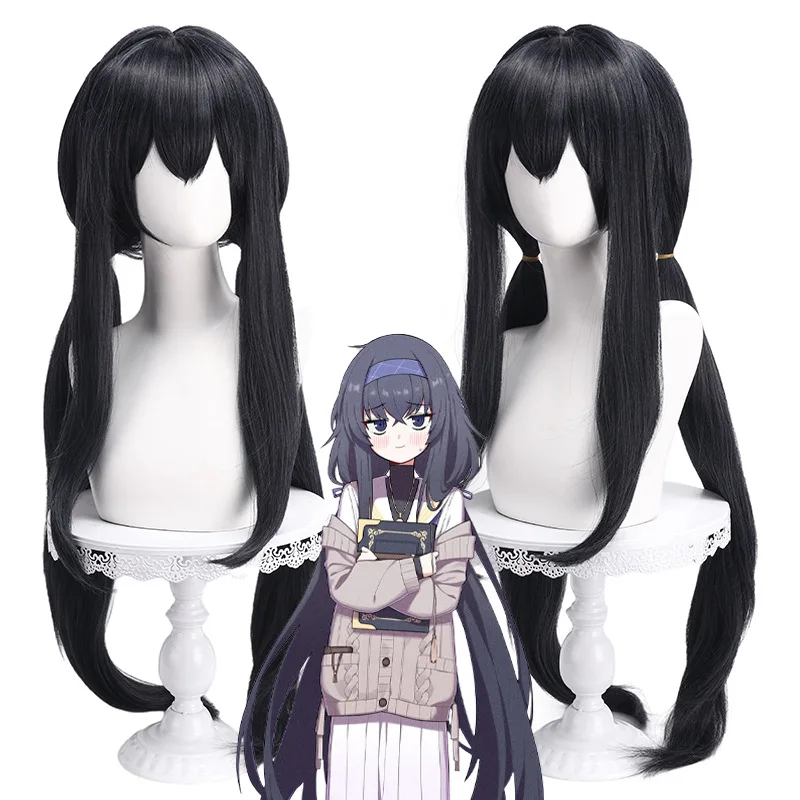 

Anime Blue Archieve KOZEKI UI Cosplay Wig Extended Length Black Long Hair Women Girls Cos