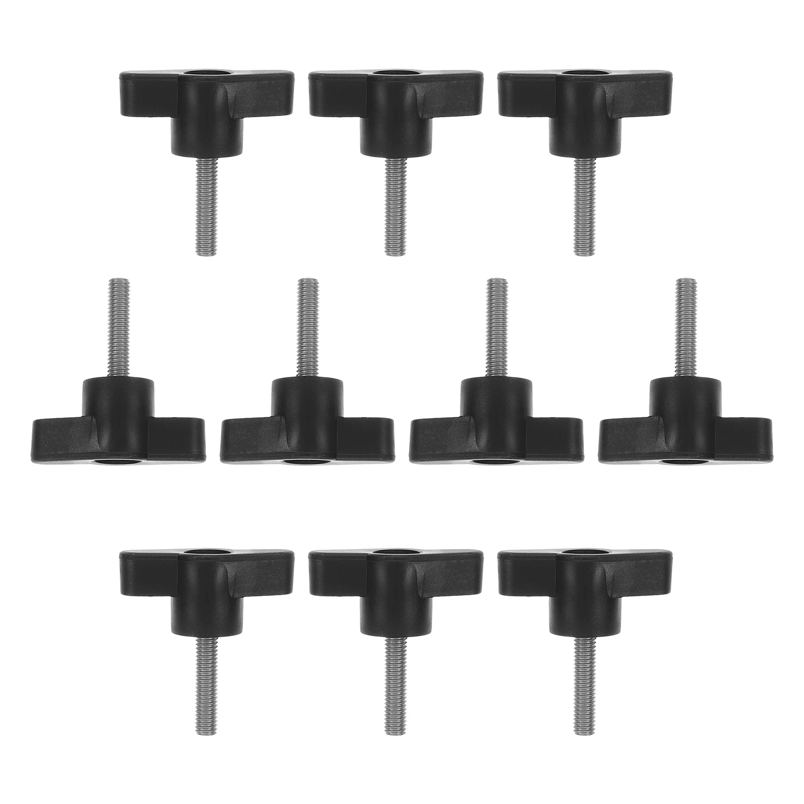 

10pcs Hand Screw Thumb Screws Stainless Steel Z-shaped Knurled Handle M5x20 36# Easy Tighten Loosen Plastic Furniture