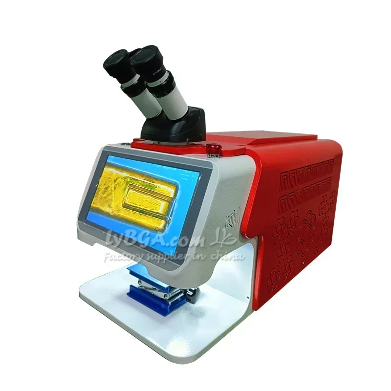 Advanced Jewelry Spot Welding Machine With 60W 100W 150W 200W  And CCD Control System Microscope For Gold Silver Chain Ring