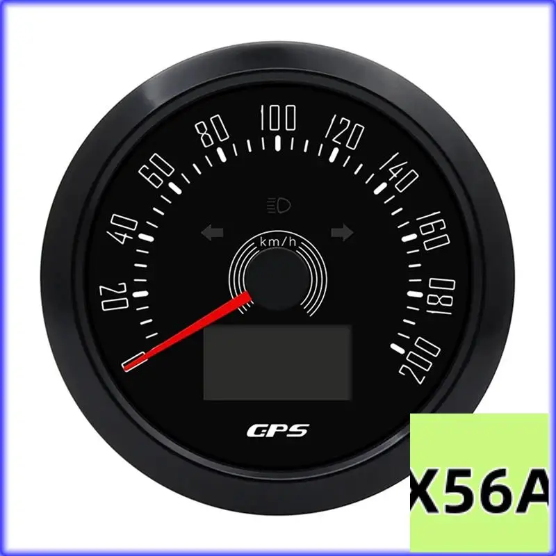 

QB-85MM GPS-спидометр с GPS-антенной, 7 цветов, подсветка, цифровой светодиодный одометр для 12V24V, автомобиля, лодки, морской пехоты