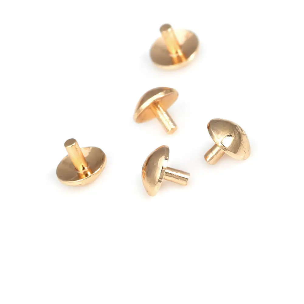 3MM 3.5MM 4MM 18K Gold Color Brass Solid Hollow Plugging Holes End Caps Beads Caps Jewelry Making Supplies Findings Accessories