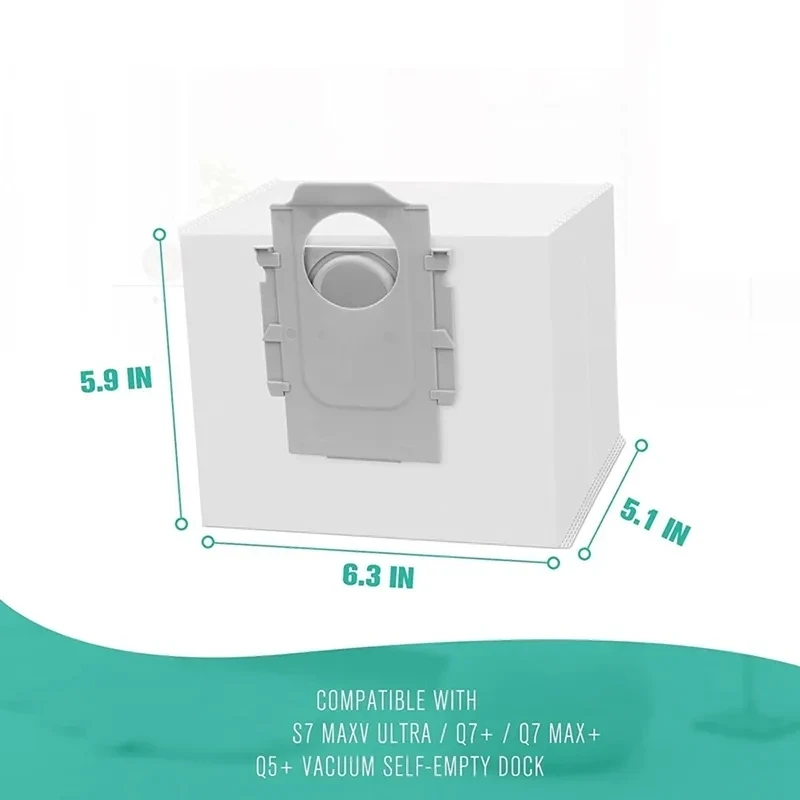 20 قطعة ملحقات حقيبة الغبار لـ Roborock S7 Max V, S7 Max V Plus, G10S, G10S Pro, Q7 MAX Robot Vacuum