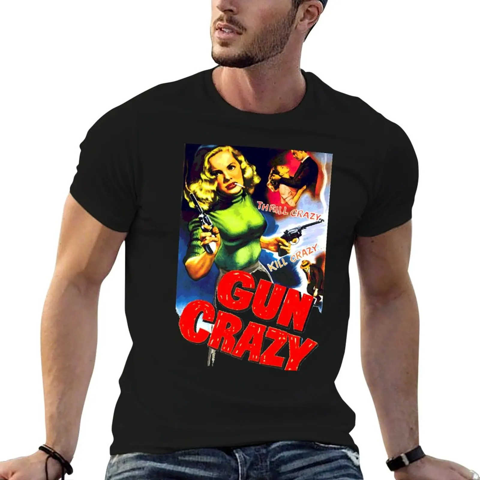 

Gun Crazy T-Shirt cute clothes shirts graphic tee cute tops Blouse t shirt men 100℅ cotton