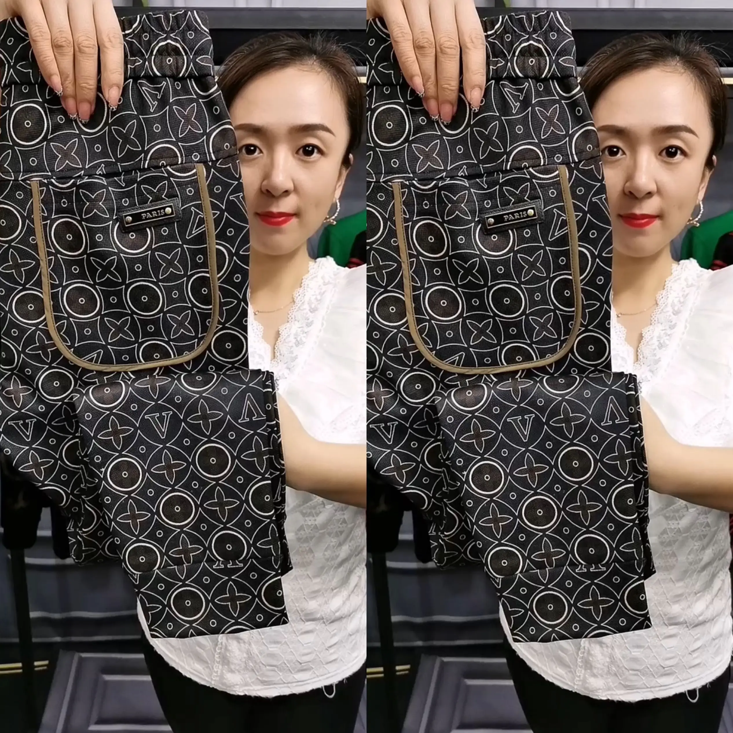 

Men's Spring New Casual Slim Fit Pants Youth Print Waist Trousers Spring Summer Faion Active Sle Non Brand mid Waist Long