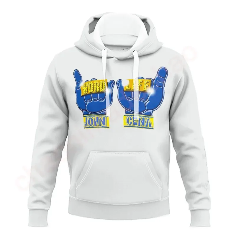 2025 Spring/Autumn Men's Wrestling Enthusiast John Cena Fan Hoodie Adult Street Hip Hop Style Oversized Hoodie