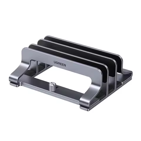 UGREEN-Suporte Vertical Laptop, Suporte Notebook Alumínio, MacBook Air Pro, Tablet, iPad, suporte do telefone, Slots triplos