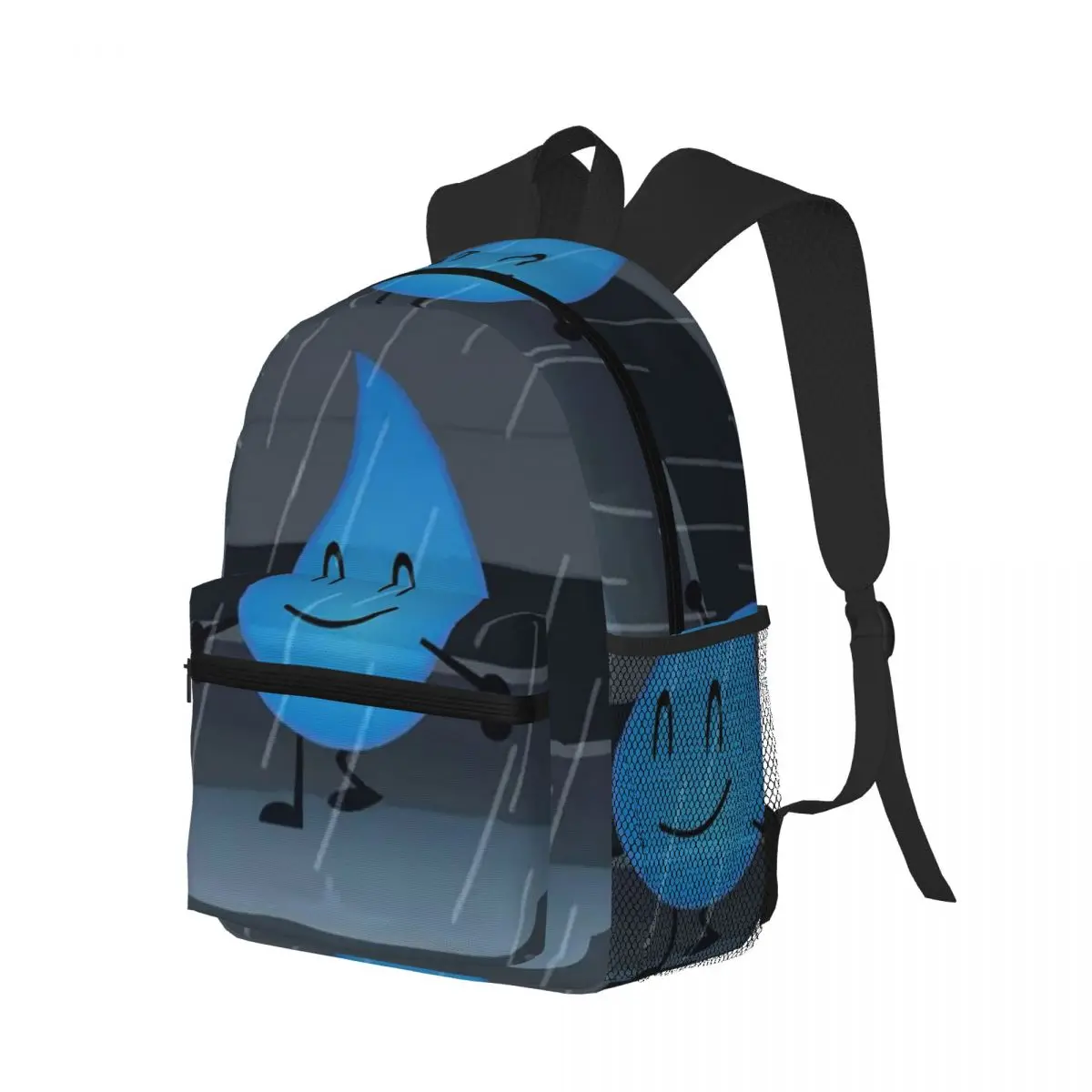 

Battle For Dream Island BFDI Teardrop Student Backpack School Bag Hiking Travel Daypack for Boys Girls Bookbag Shoulder Bags