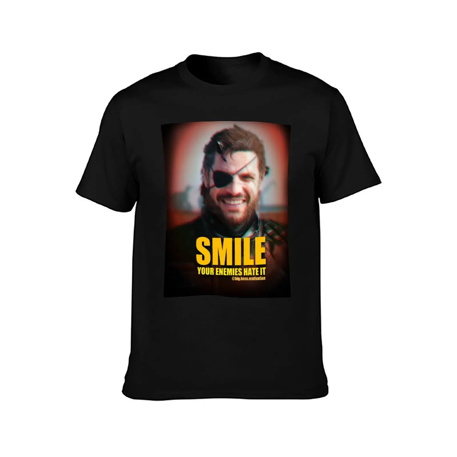 SMILE! YOUR ENEMIES HATE IT! T-Shirt Simple Line Art Print Tee T-Shirt