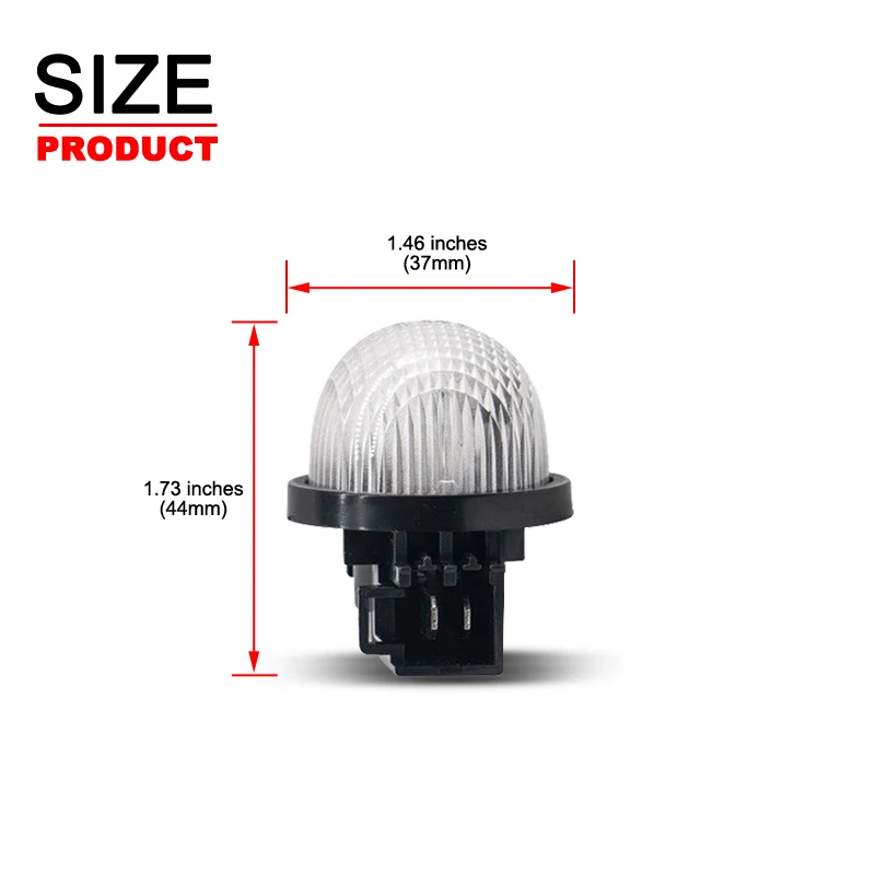 2Pcs For Suzuki Jimny Alto Carry Pickup Grand Vitara Swift Wagon R Baleno Opel Agila White LED Number License Plate Light