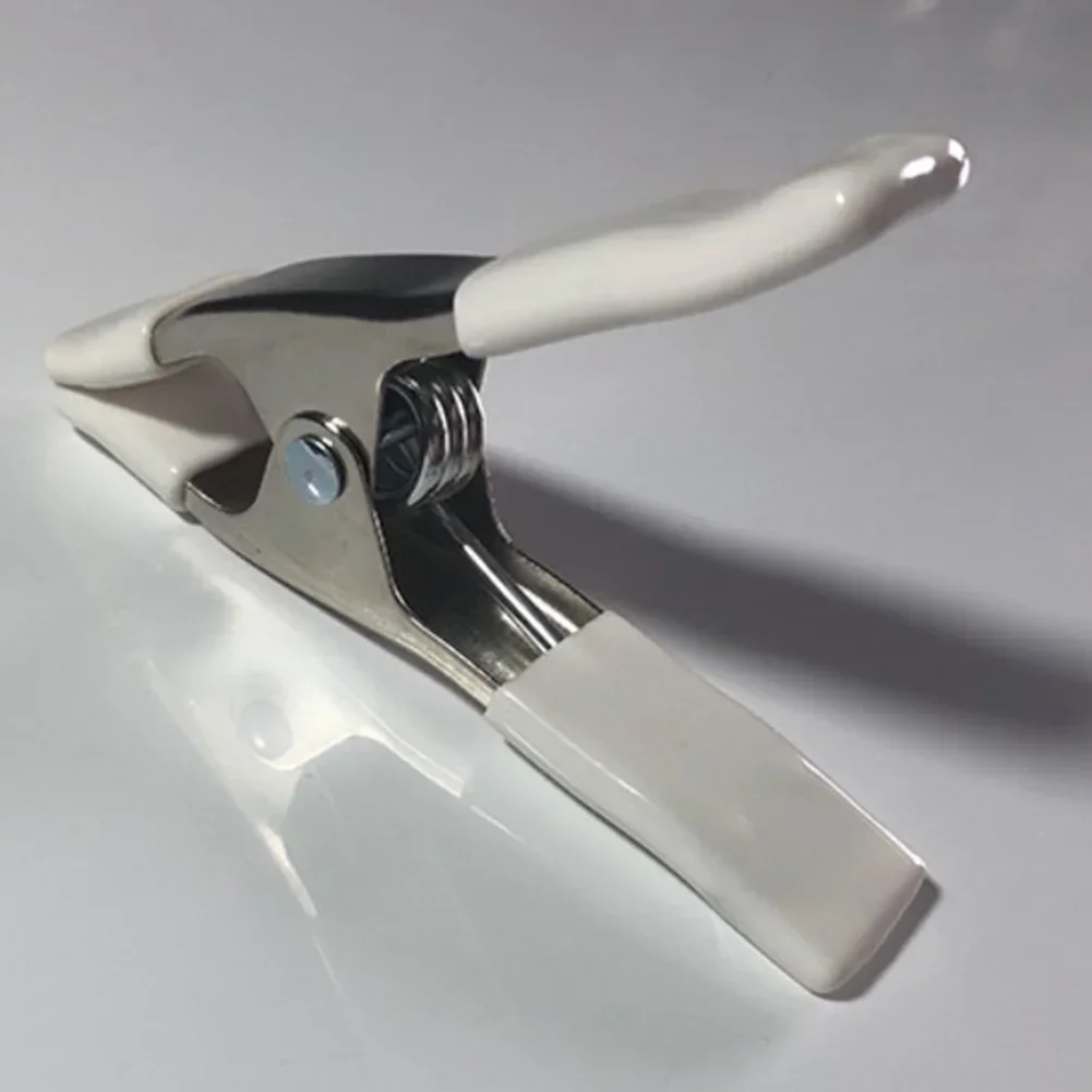 A-Shaped Metal Spring Clamps 2 4 Inch Multi-Purpose Woodworking Clips With Rubber Pads Tips Grip Photos Craft Clips Hand Tools