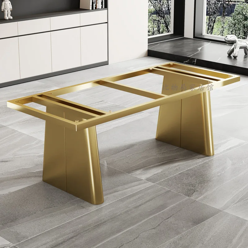 Italian table leg stand marble dining table base luxury stone table stand stainless