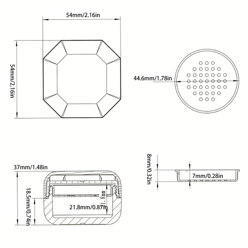 1 قطعة 8 جرام صندوق مسحوق صغير المحمولة البلاستيك فارغة حاوية مسحوق فضفاضة مع غربال برطمان مستحضرات التجميل السفر يشكلون الملحقات
