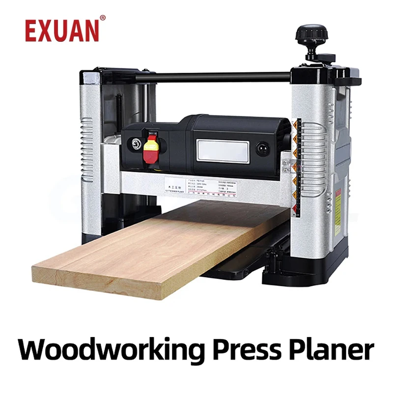 Woodworking Press Planer Automatic Feeding Planer Waterproof And Dustproof Heavy-duty Multi-functional Desktop Planer