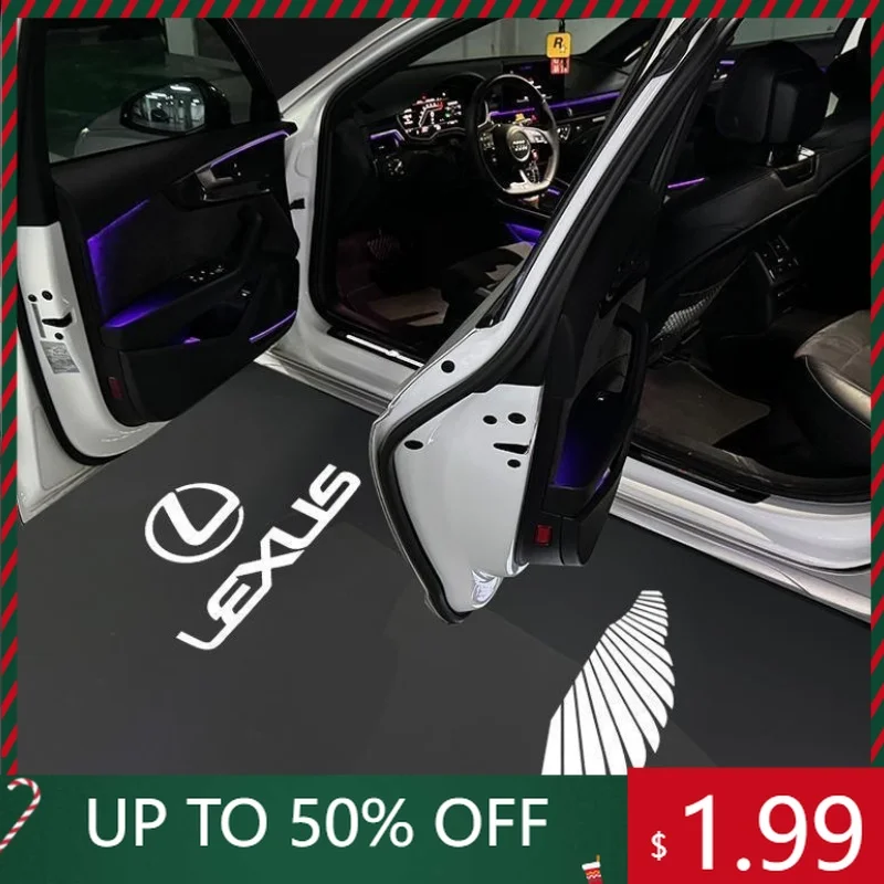 

Car Stickers Led Car Door Welcome Laser Projector Logo Night Light Wireless For Lexus IS IS250 IS300 IS350 2006 - 2020 2021 2022