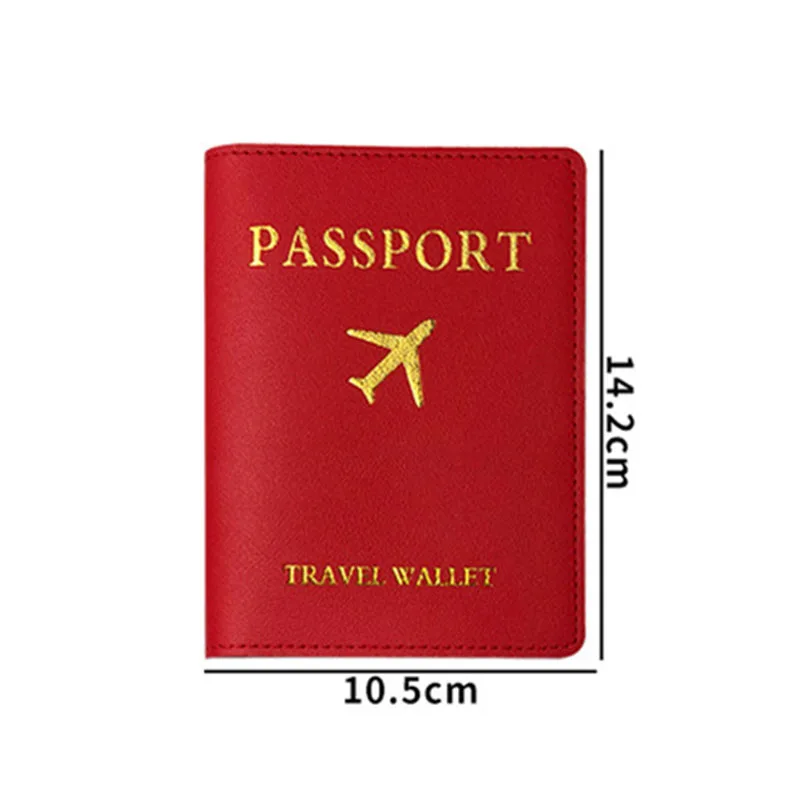 Women Men Fashion Travel Passport Cover Holder Bag CasesPu Leather Thin Passport Covers Bags Travel Essentials Accessories