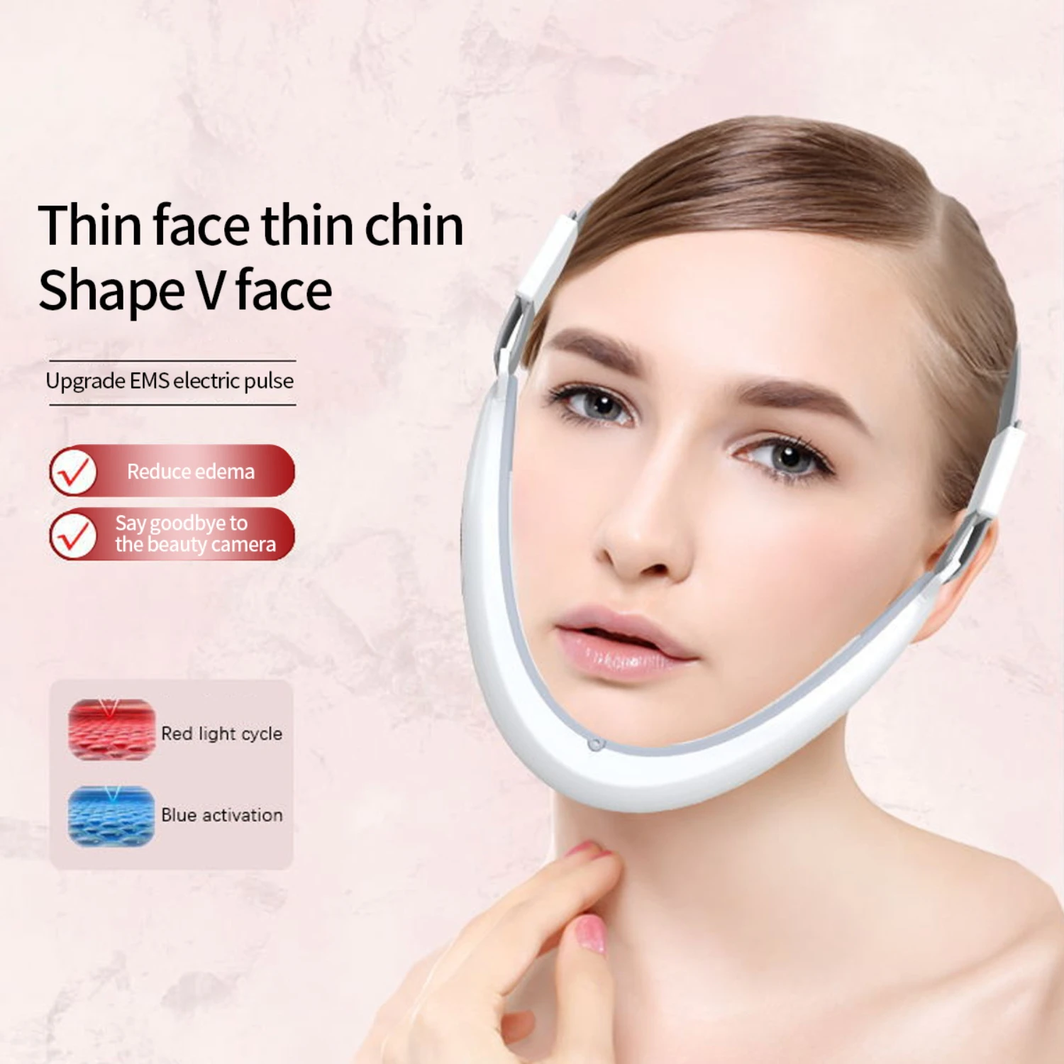 Electric V- Face Shaping Massager Best Intelligent Facial Lifting Machine, Micro-Current Face Slimming Double Chin Reducing Mass