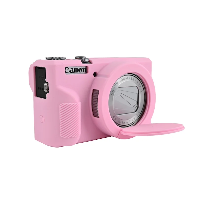 G7X3 G7X2 Soft Rubber Silicone Case Cover For Canon Powershot G7XII G7X II G7X Mark 2 G7X Mark III G7XIII With Lens Protector