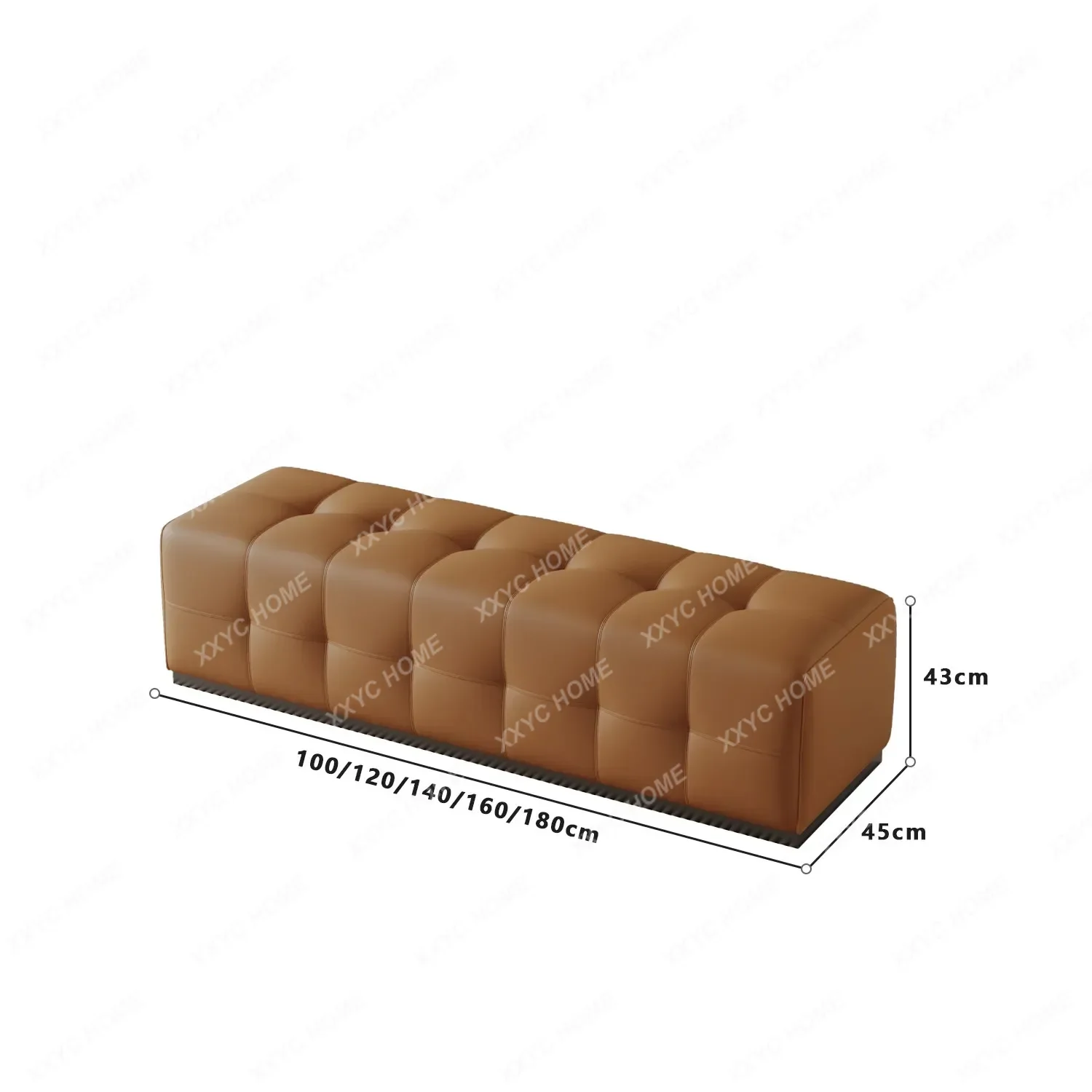 

light luxury bedside stool stainless steel strip stool bedroom sofa stool