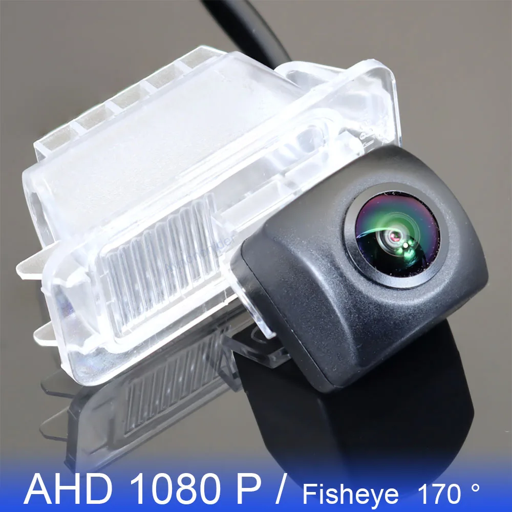 AHD 1080P 170 ° rybie oko pojazd kamera cofania wsteczny dla Ford Focus Mondeo Hatchback 2007 2008 2009 2010 2011 HD noktowizor