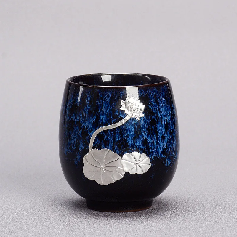 كوب شاي متحول للفرن كوب رئيسي منزلي من السيراميك كوب شاي الكونغ فو المزجج #2