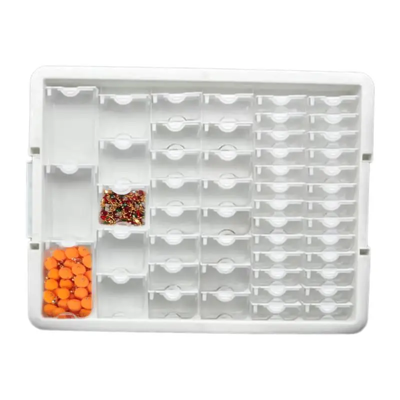 

Jewelry Organizer Tray | 50 Clear Containers Rhinestone Organizer | Jewelry Organizer Display Containers for Family Friends