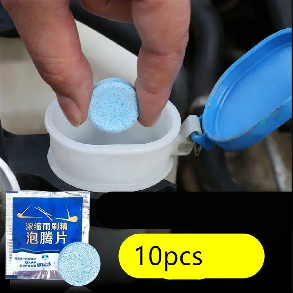 2/100PCS Solid Cleaner Car Windshield Cleaner Effervescent Tablets Wiper Glass Cleaning Concentrated Tablets  Accessories