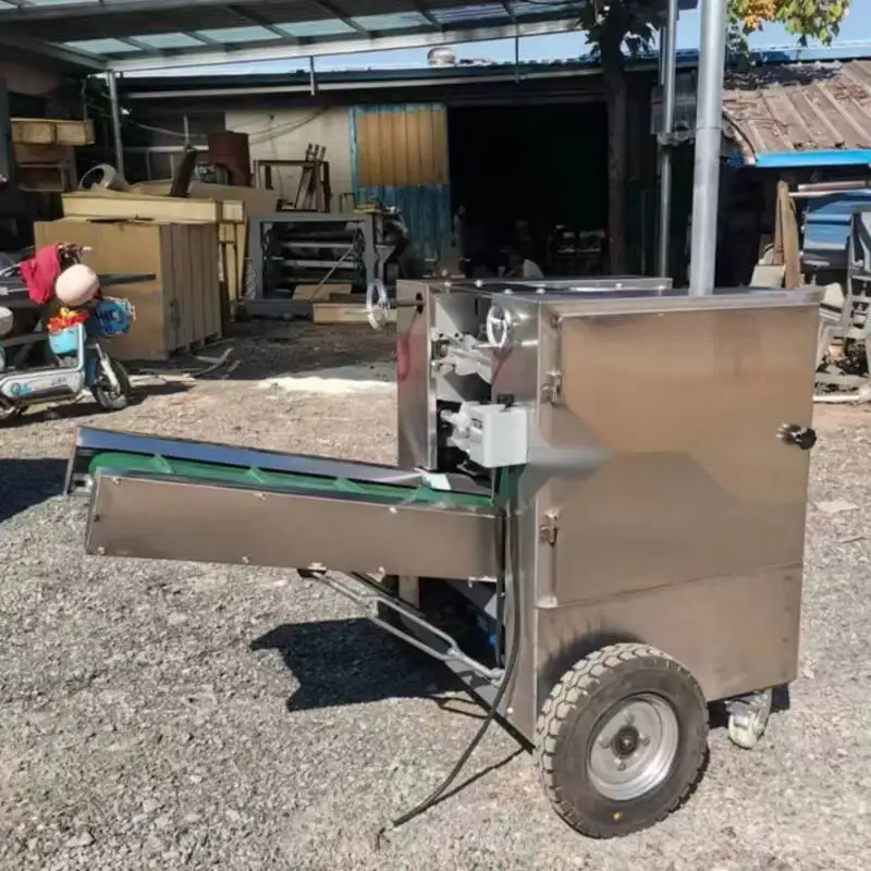 Máquina peladora de cáscara de coco totalmente automática, desgranadora de coco eléctrica comercial, verde