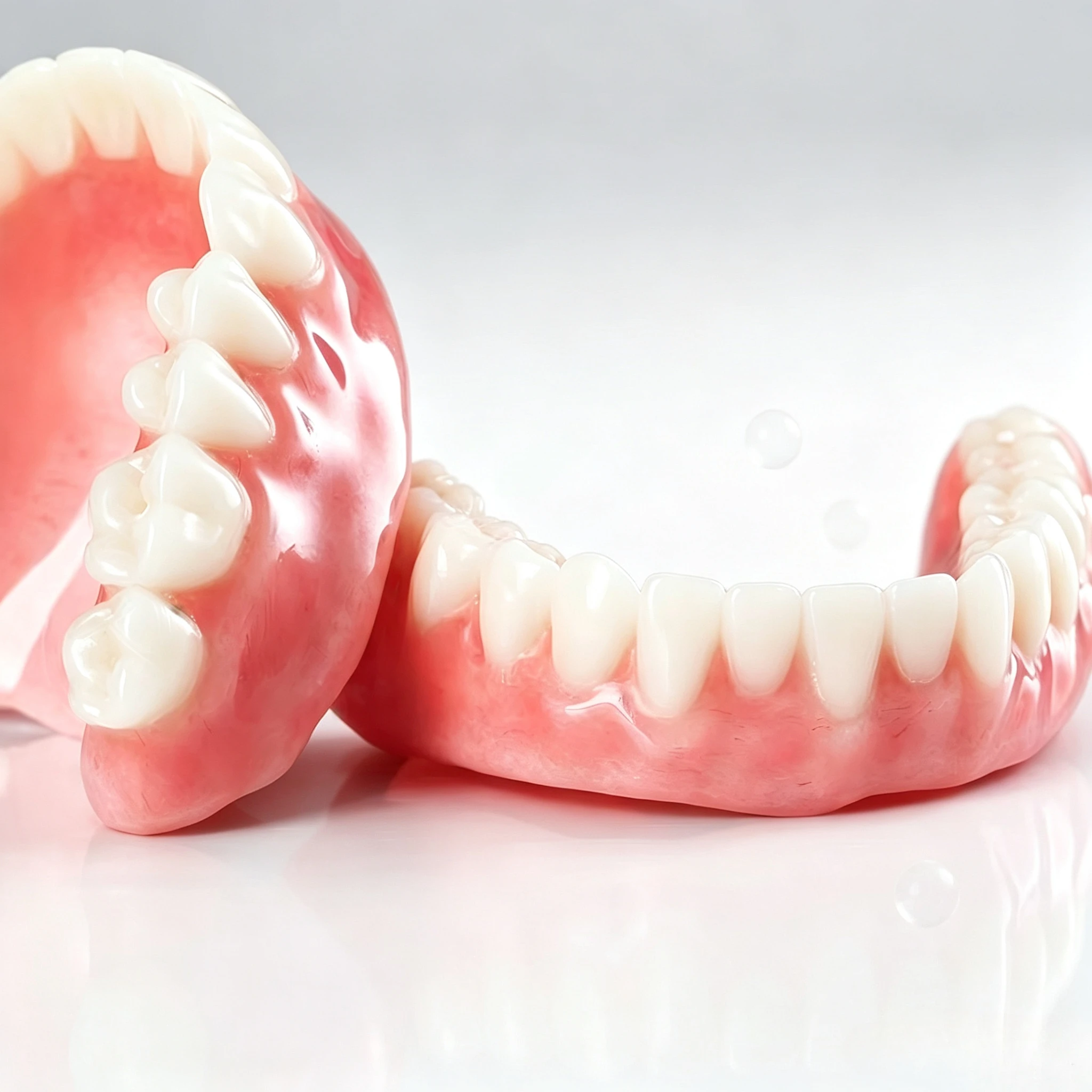 Functional Complete Denture, Natural Look Temporary Teeth for Missing Teeth, Stable & Support Chewing