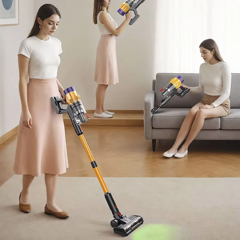 Nieuwste 50kPa draadloze stofzuiger 550W borstelloze motor touchscreen verwijderbare batterij 3 Power Mode oplaadbare stofzuiger