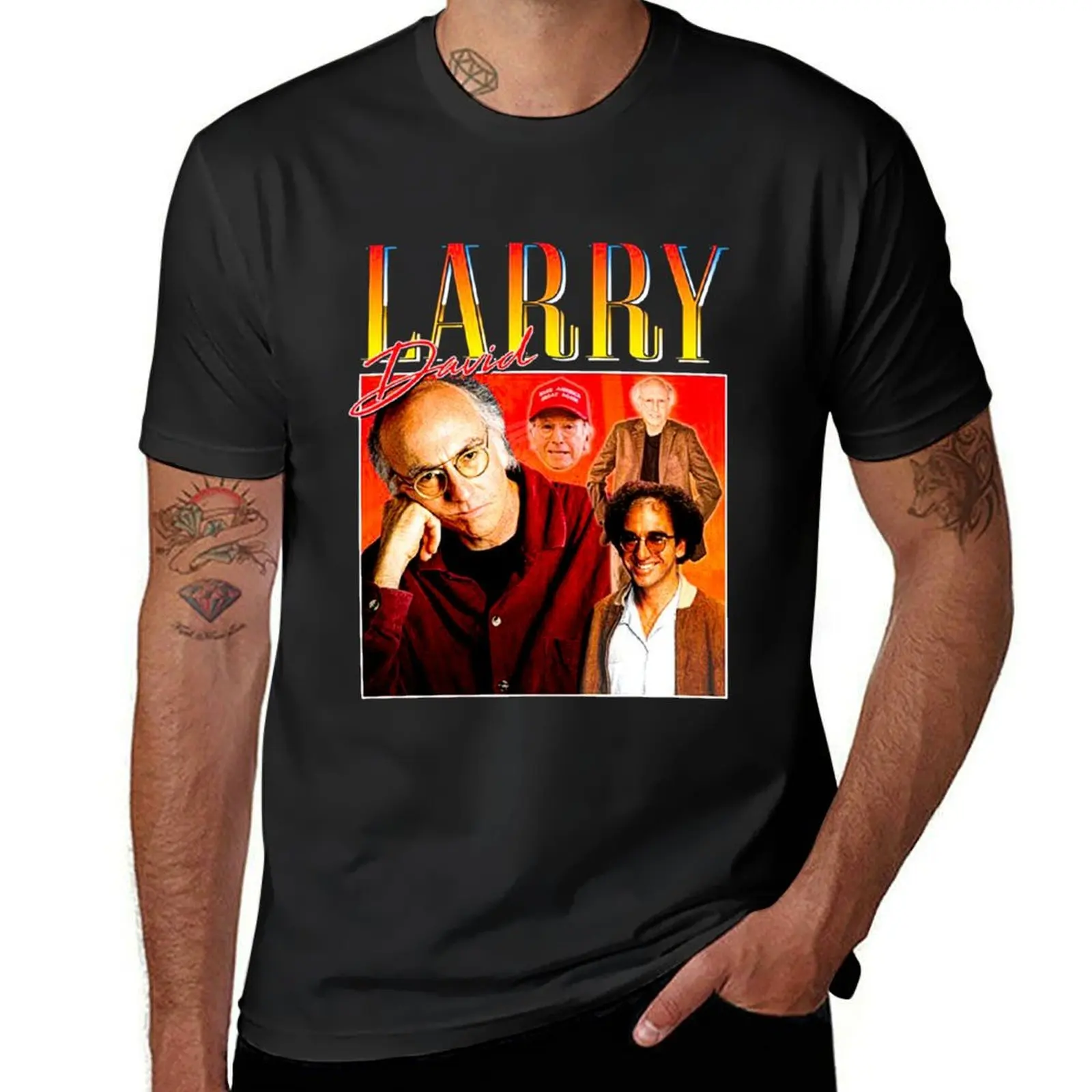 Larry David T-Shirt funnys vintage boys whites heavyweights big and tall t shirts for men