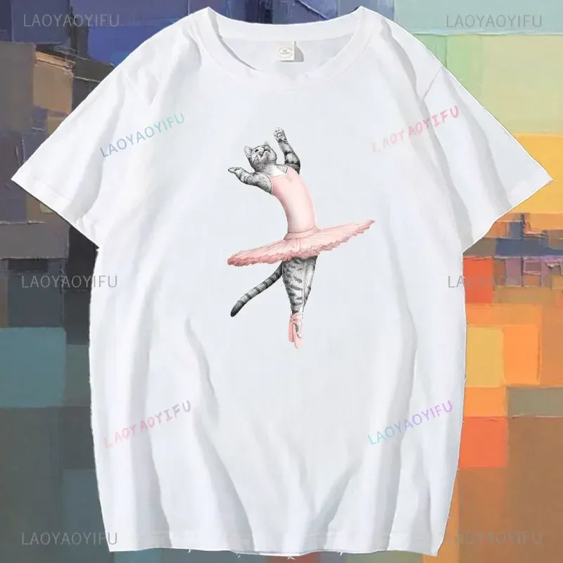 

Ballet Dancer Mouse Printed T Shirt Women T Shirt Cartoon Graphic Tops Cotton T-shirt Casual Woman Shirt Clothes Fashion Tee