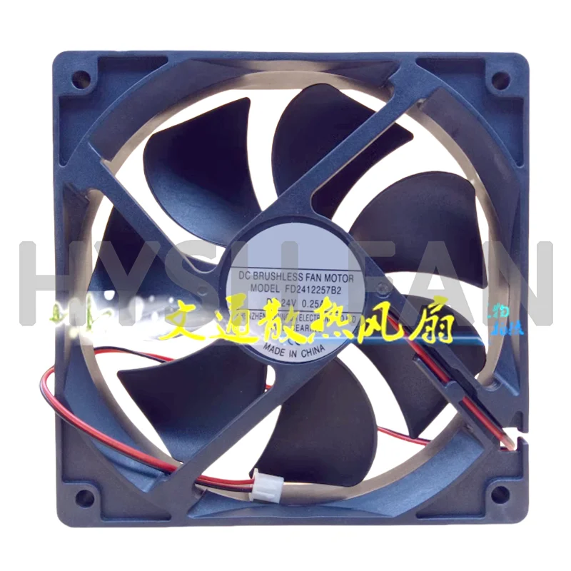 

New 12025 FD2412257B2 DC24V 0.25A Industrial Machine Inverter Cooling Fan