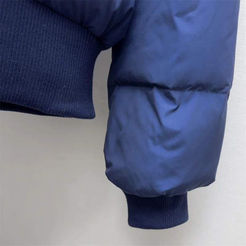 سترة نسائية سفلية 2025 شتاء جديد بسحاب معطف سميك دافئ بقصة ضيقة معطف سميك قابل للفصل بياقة من فرو الثعلب معاطف سفلية y2k معاطف منتفخة بقلنسوة #6