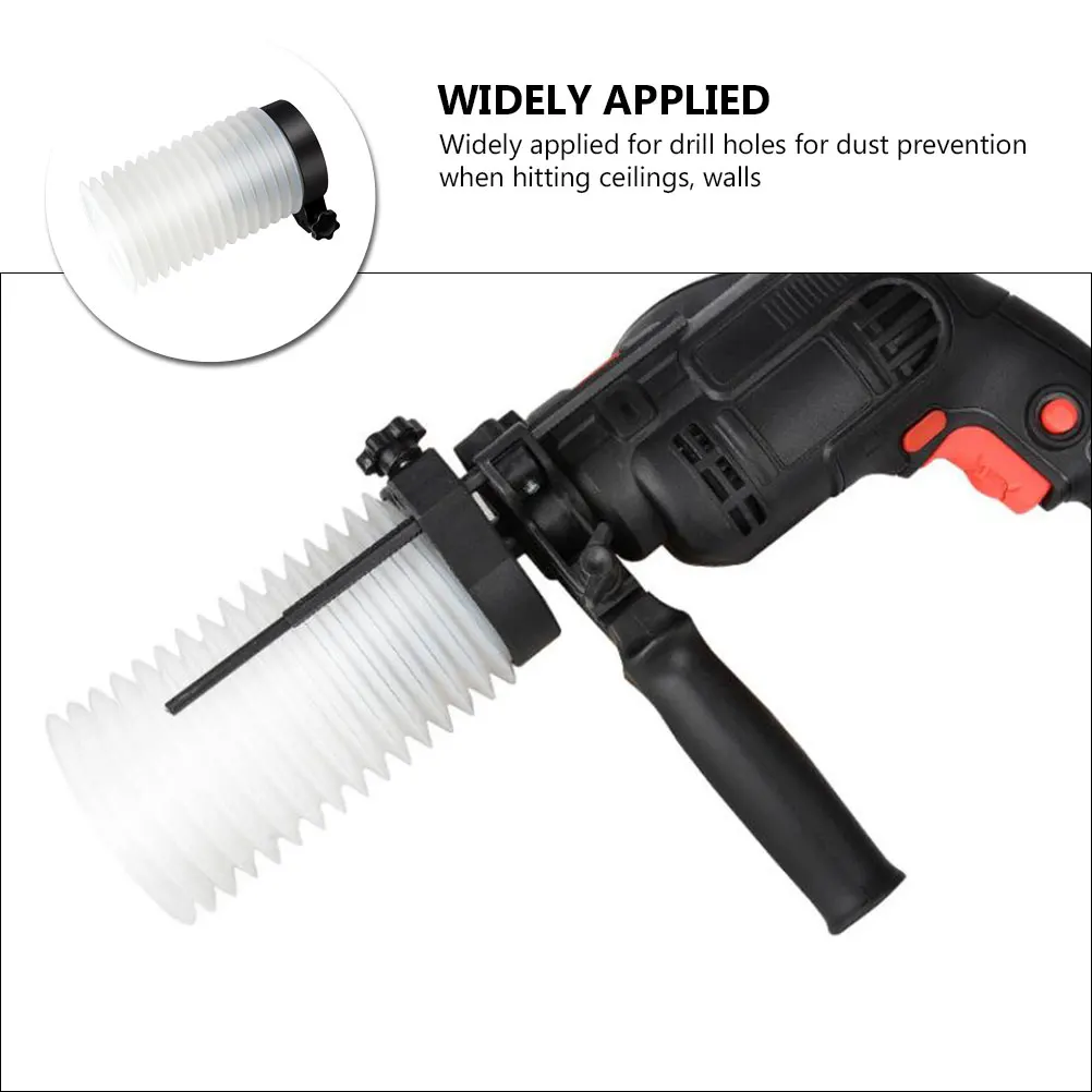 

2pcs Drill Collector Electric Hammer Cover Universal Dust Bowl Drill Pvc Rubber High-Performance Dust Containment