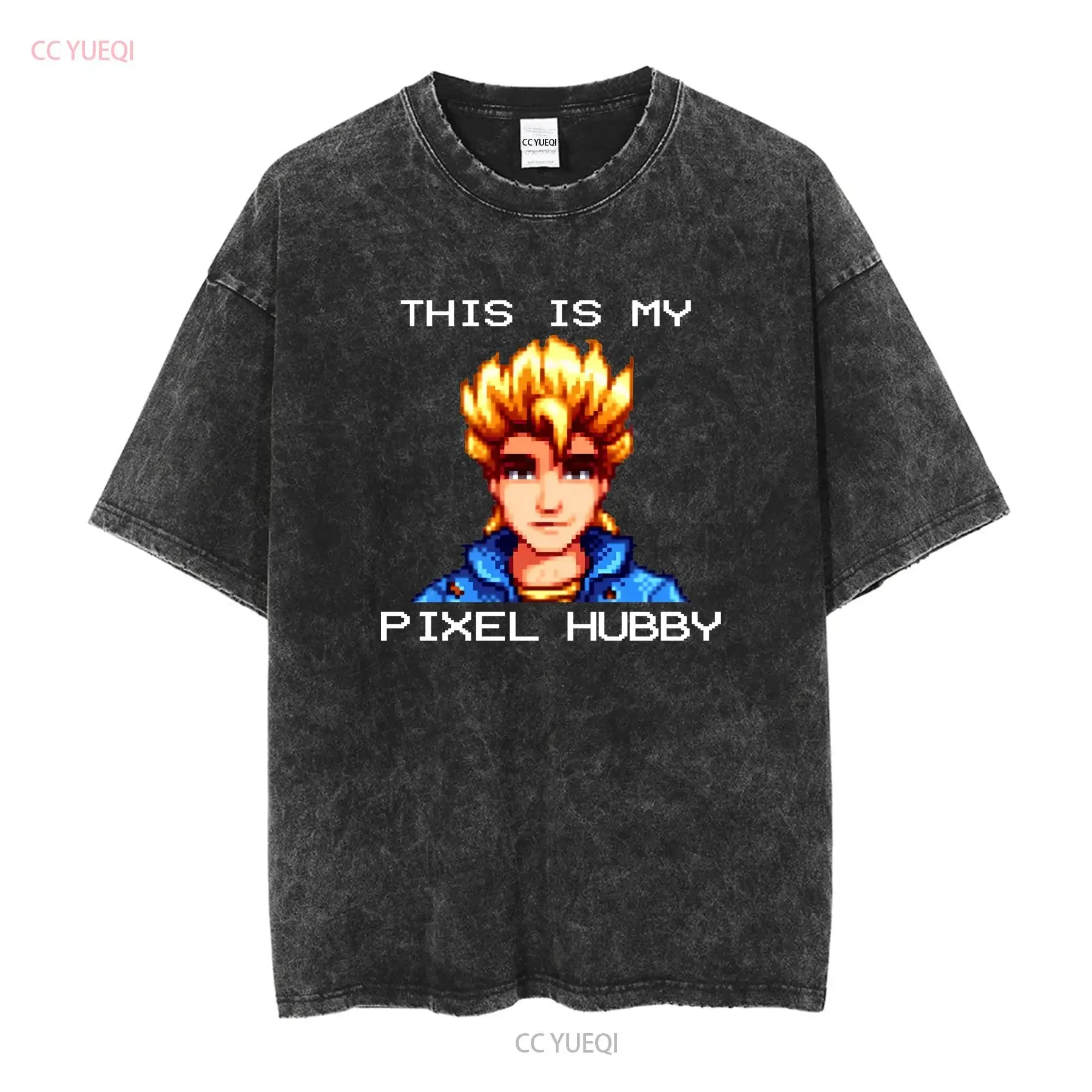 Sam Stardew Valley T Shirt Pixel Hubby Farming Harvest Moon Video Game RPG for Gamer long or short sleeves vintage Washed