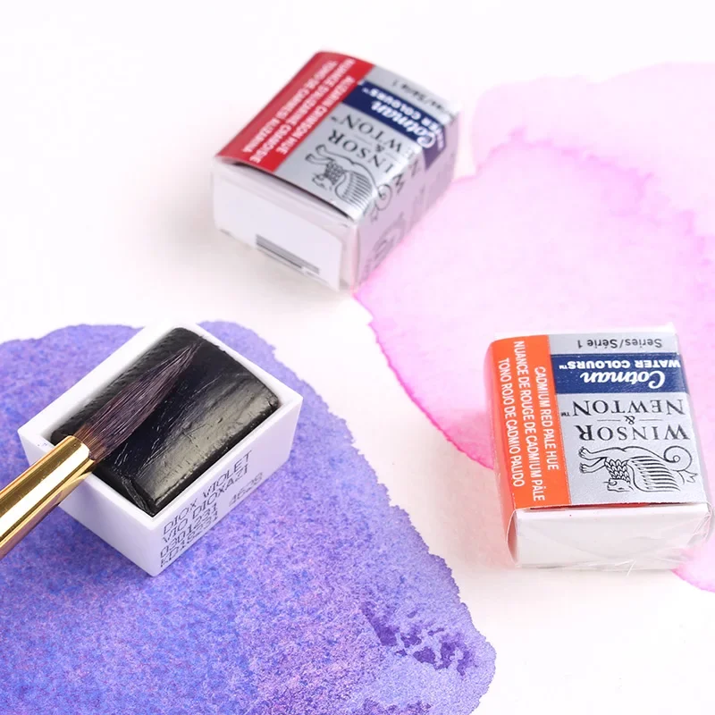 Winsor Newton Cotman Watercolours Paint 24 Half Pans Colors Watercolor Pattle Set Metal Sketchers\' Box Pigment